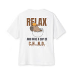 Relax and Have a Cup of C8H10N4O2 - White T